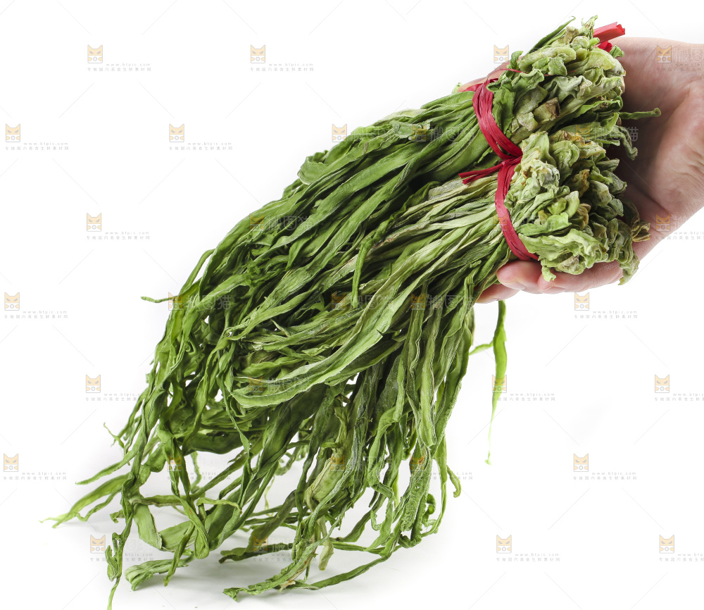 白底上的贡菜