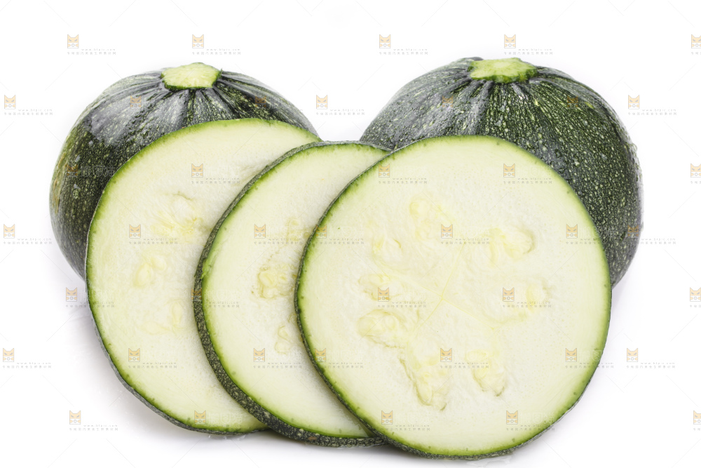 白底上摆放着花皮小南瓜