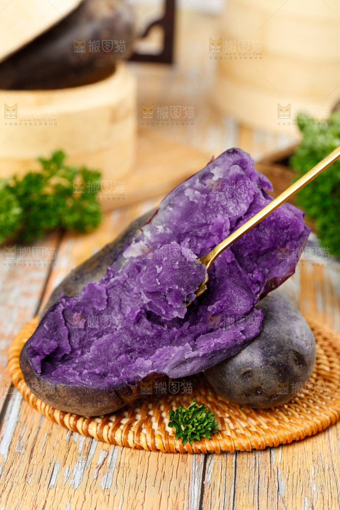竹底上的青海黑土豆