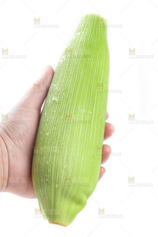 手拿玉米