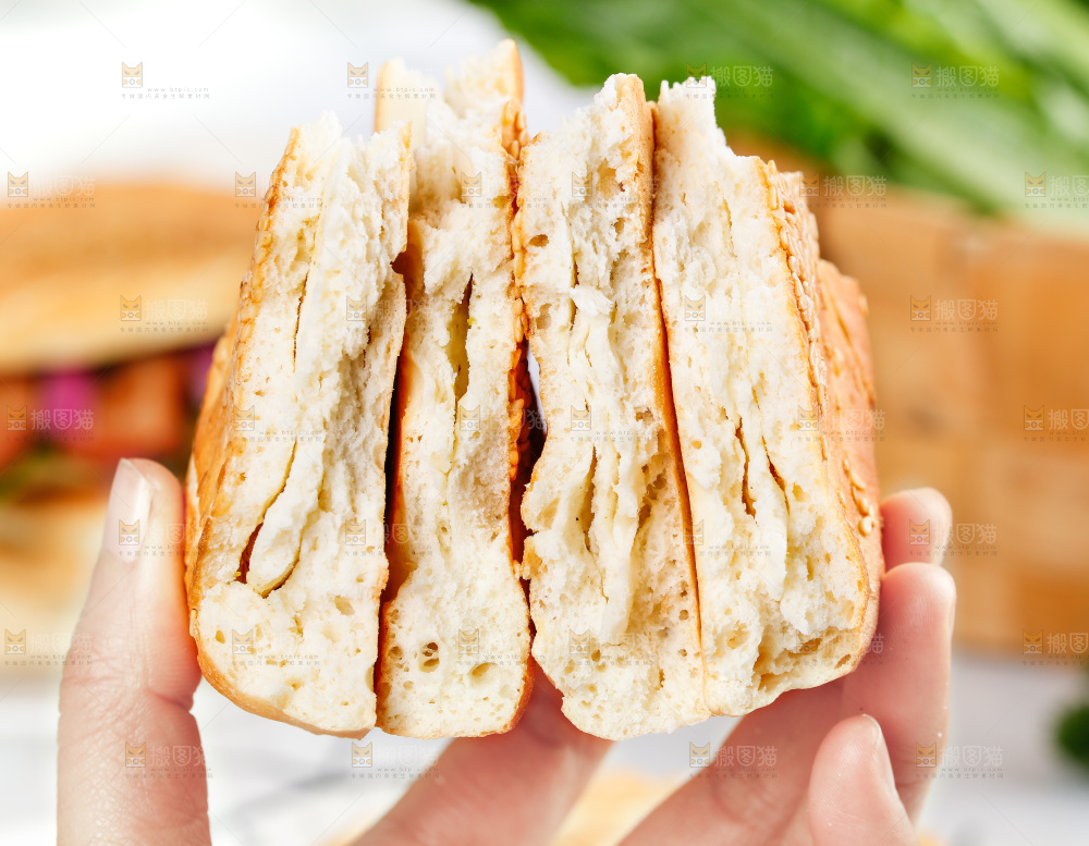 白格子底上的河南吊炉烧饼