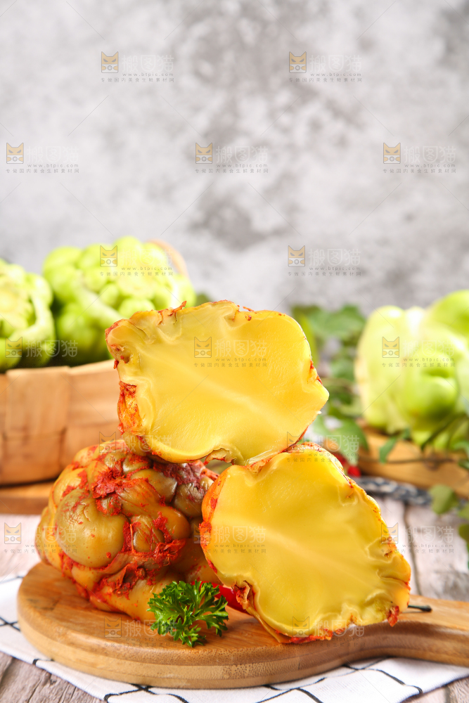 木板上的涪陵榨菜