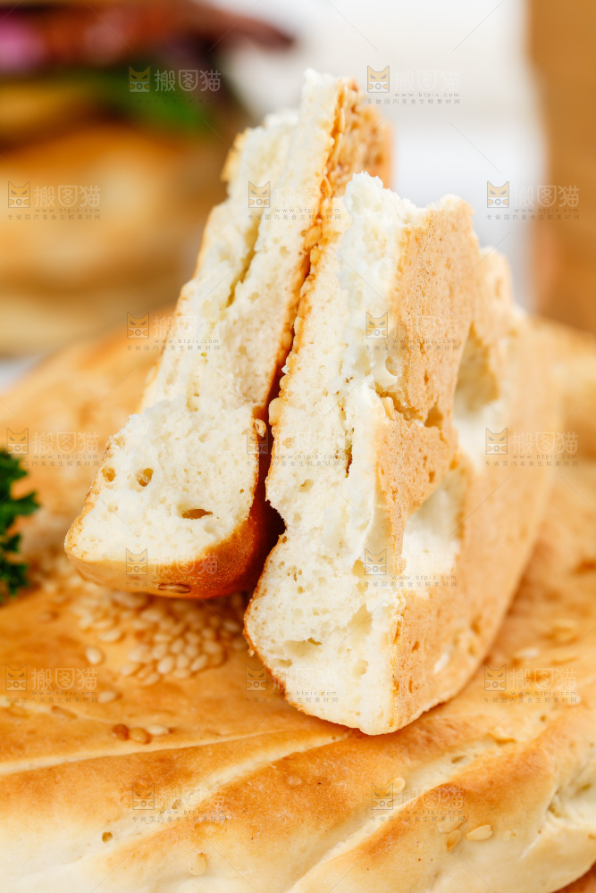 白格子底上的河南吊炉烧饼