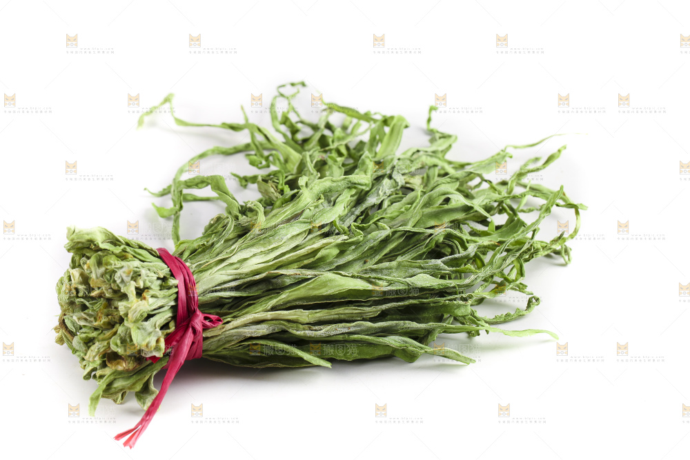 白底上的贡菜