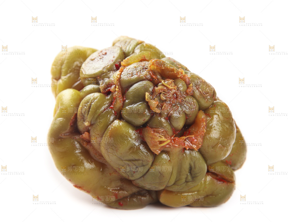 白底上的榨菜头