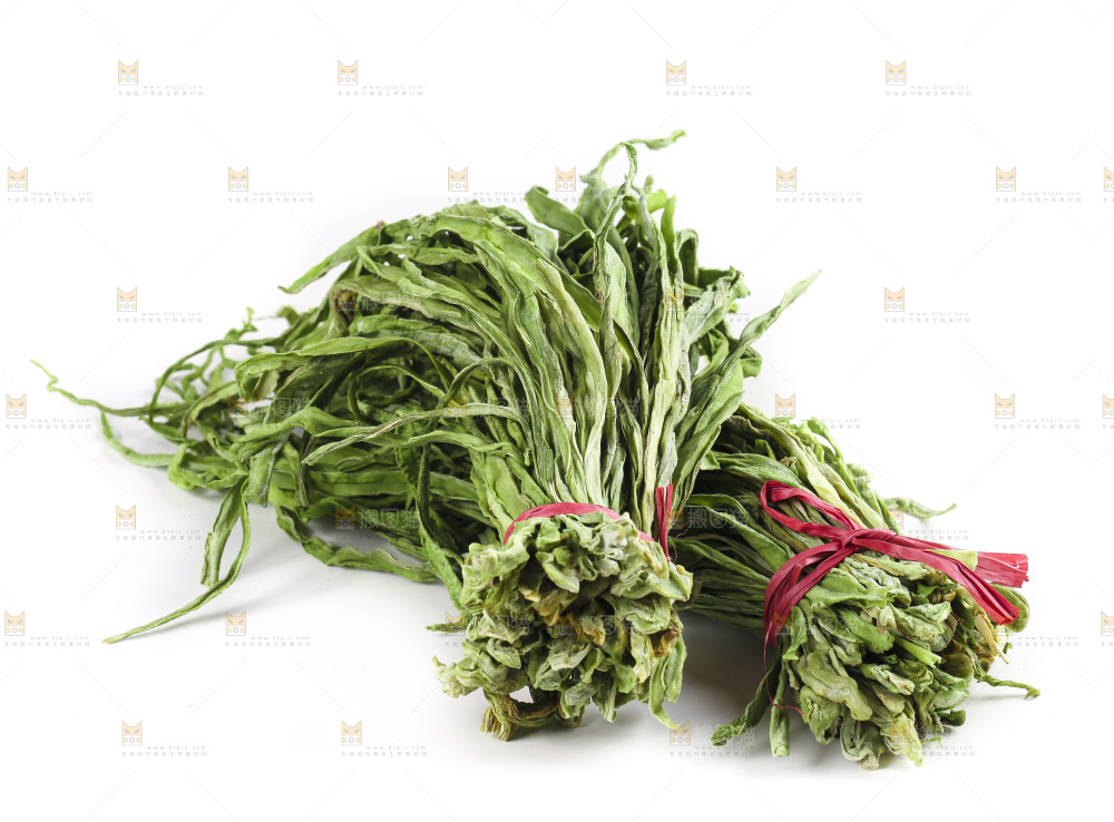 白底上的贡菜