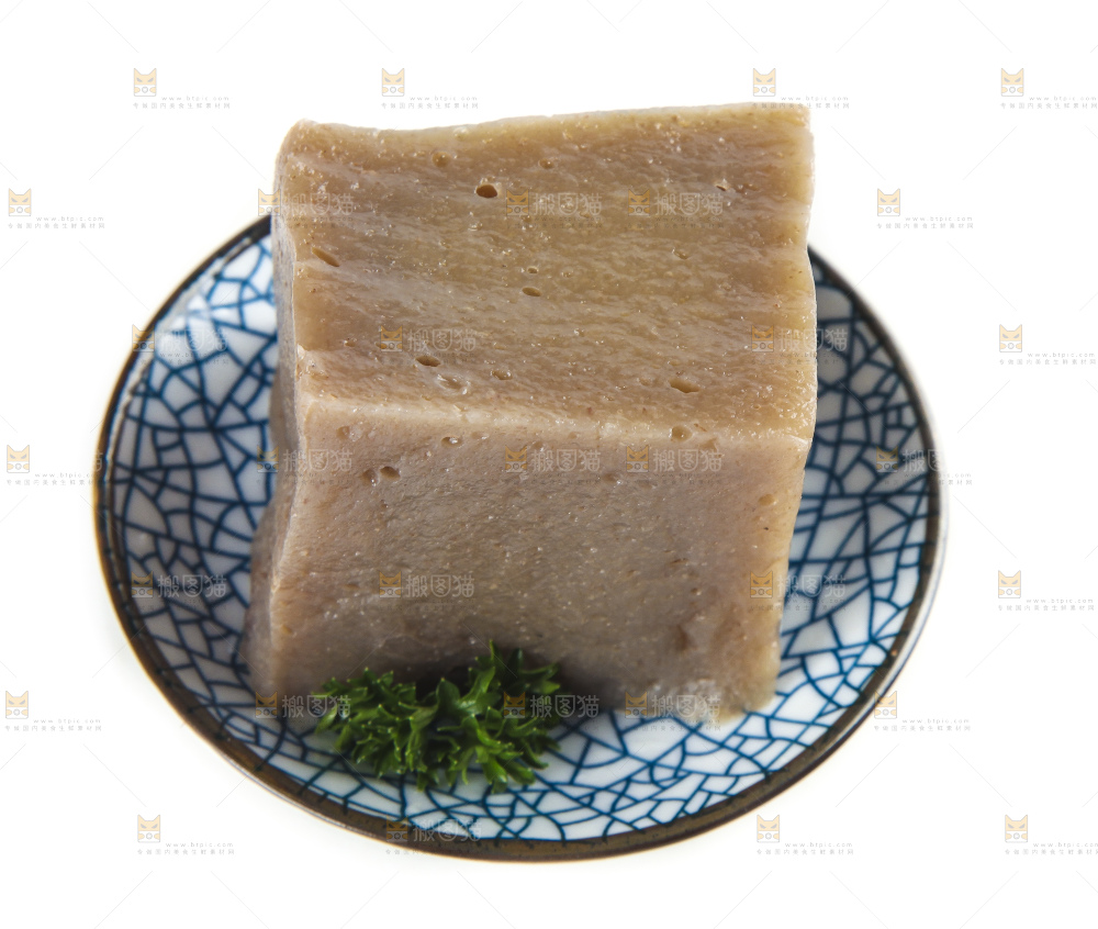 盘子里的魔芋豆腐