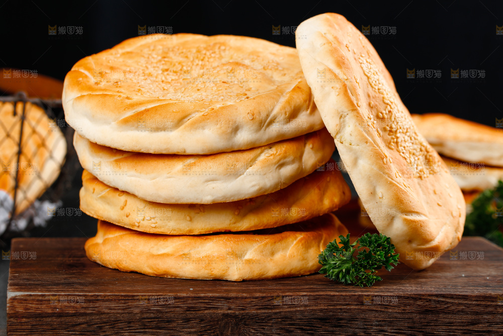 黑底上的吊炉大烧饼