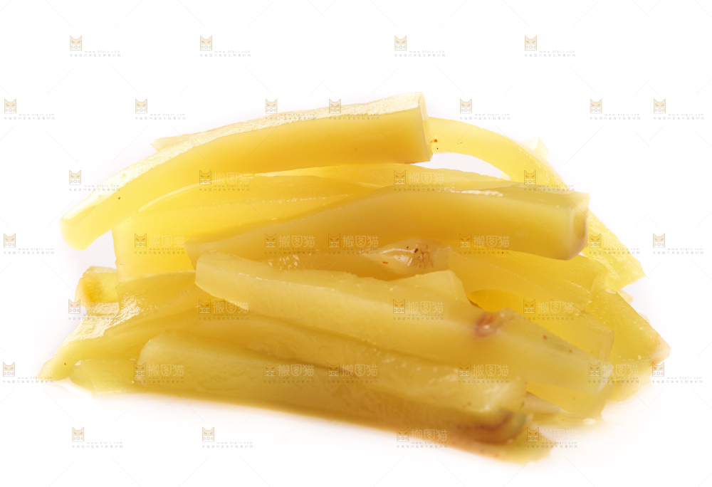 白底上的榨菜头