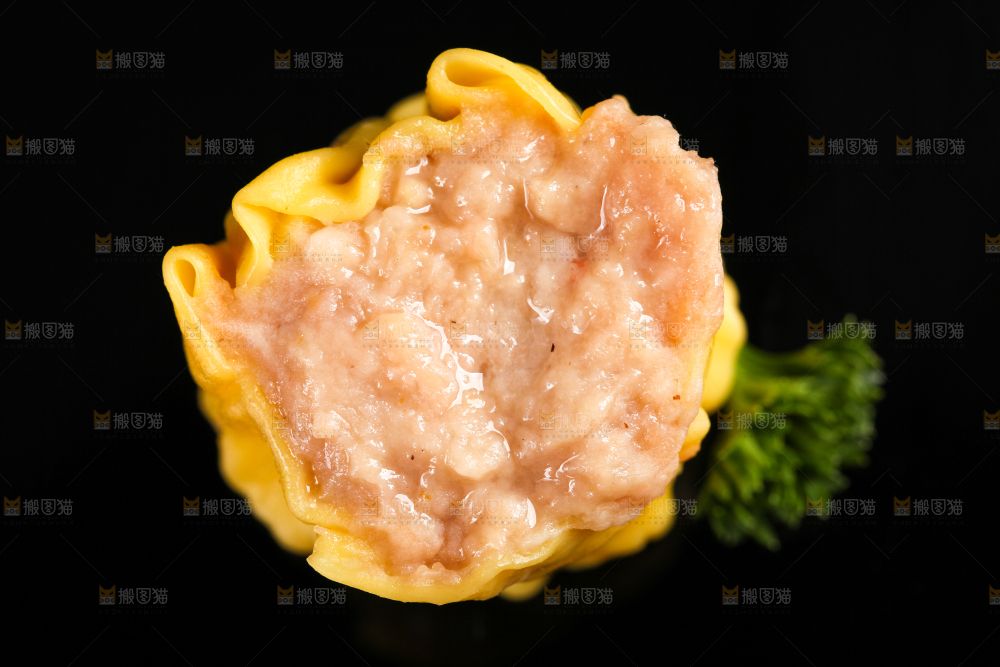 深底上的猪肉烧麦