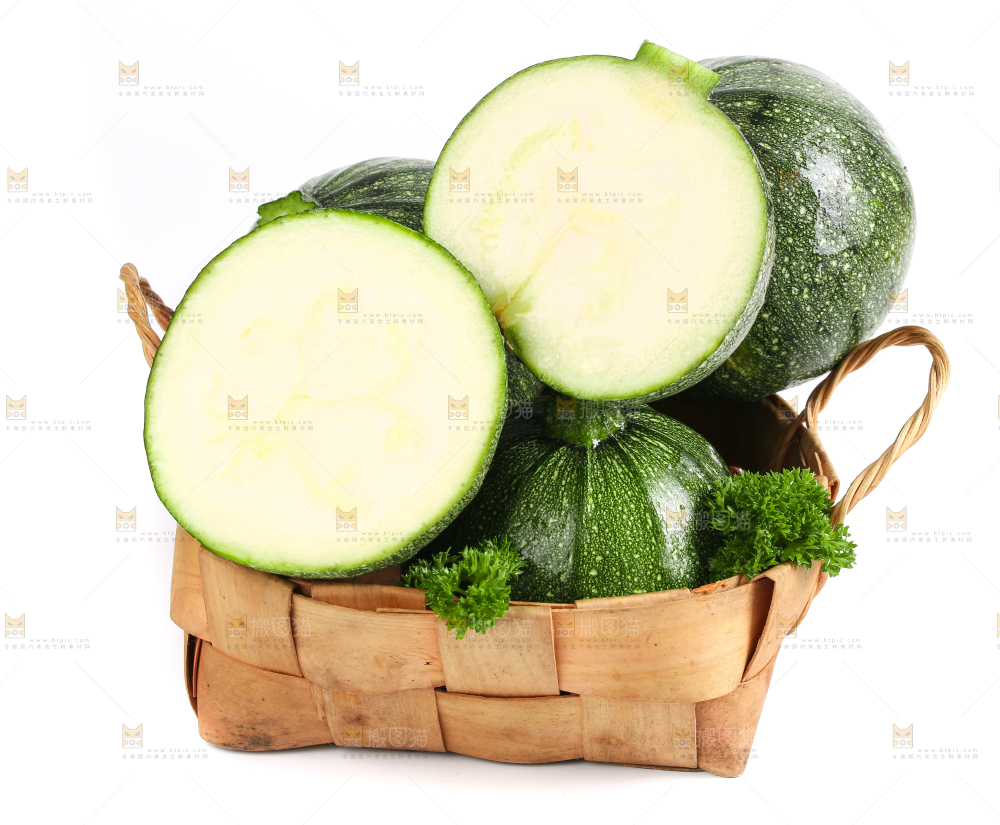 篮子里的花皮小南瓜