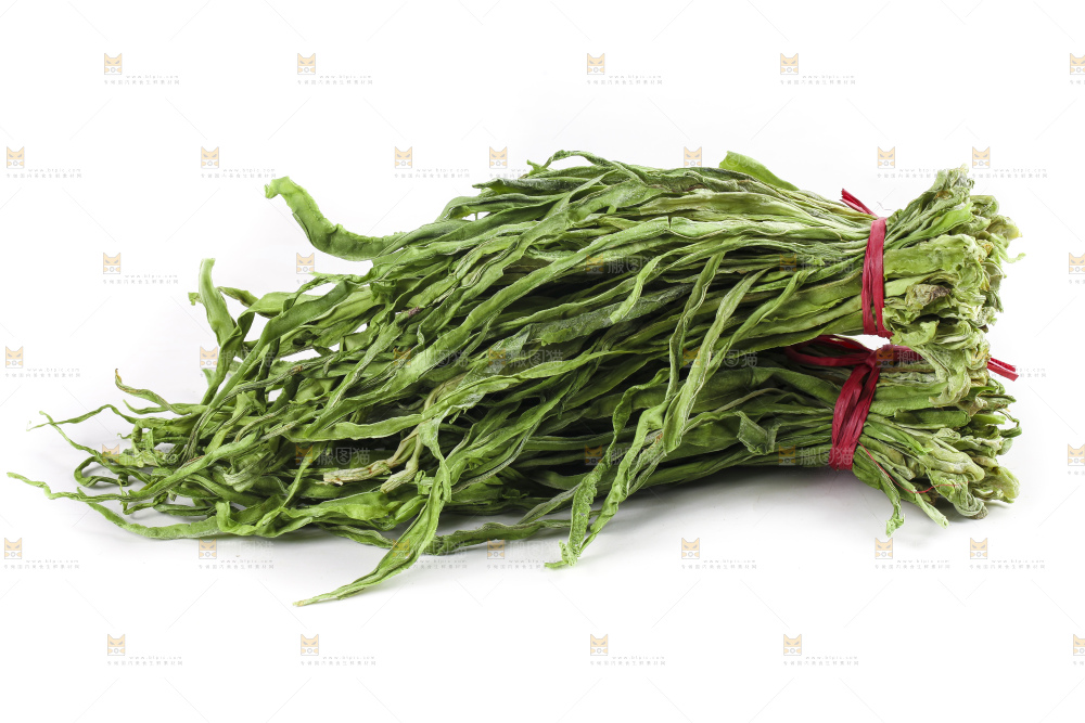 白底上的贡菜