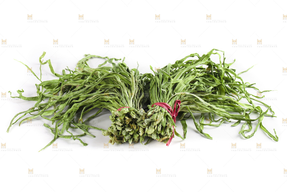 白底上的贡菜
