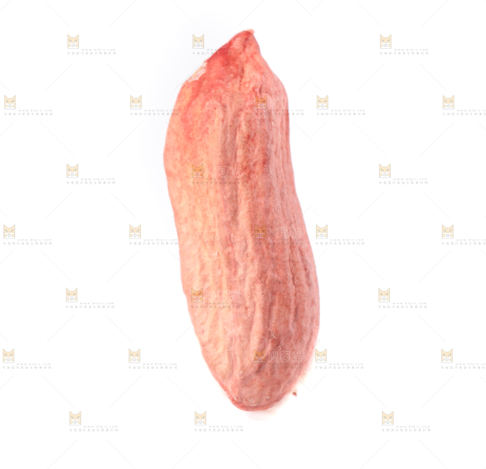 白底上摆放着小花生米