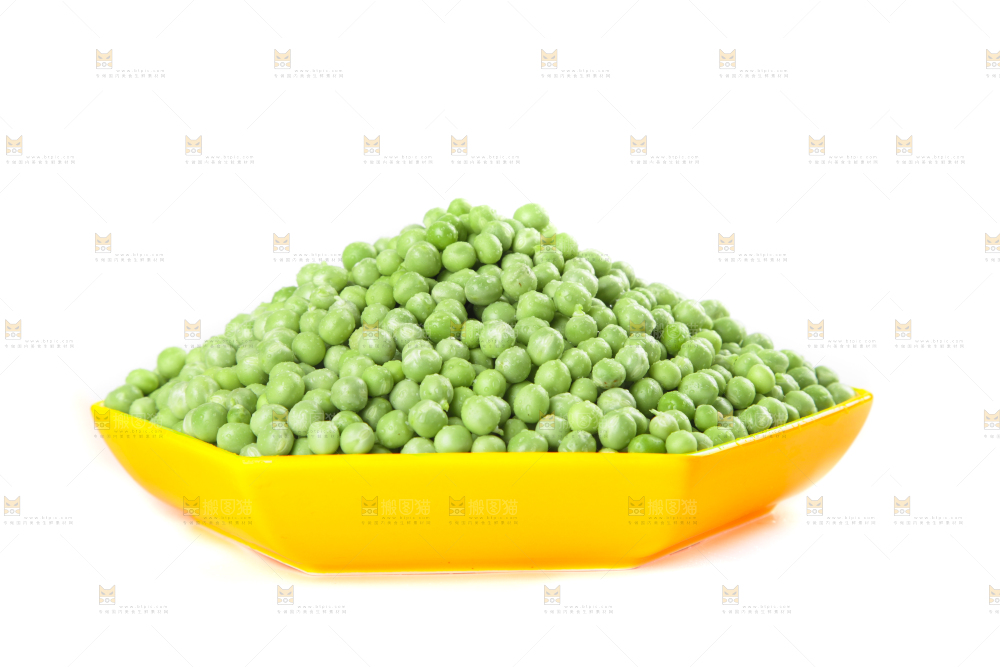 盘子里装着豌豆仁