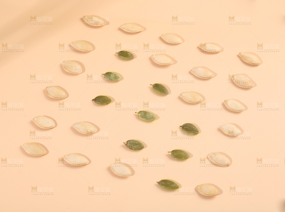 浅底上的薄壳南瓜子