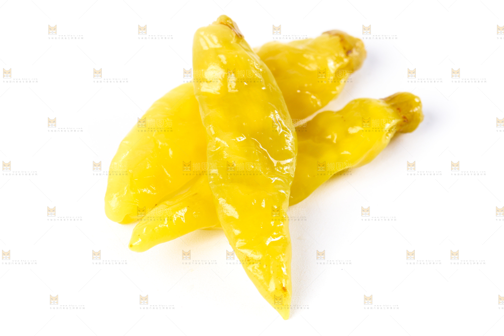 白底上的小米辣椒