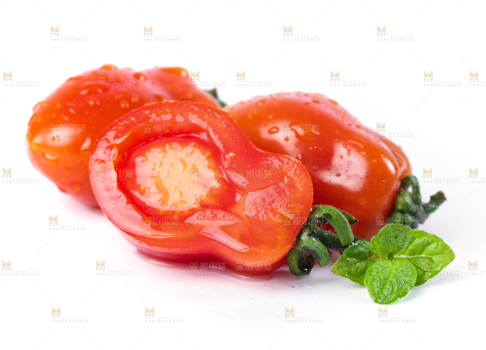 白底上摆放着丹东409小柿子