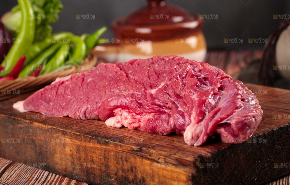 木底上的贵州土黄牛肉