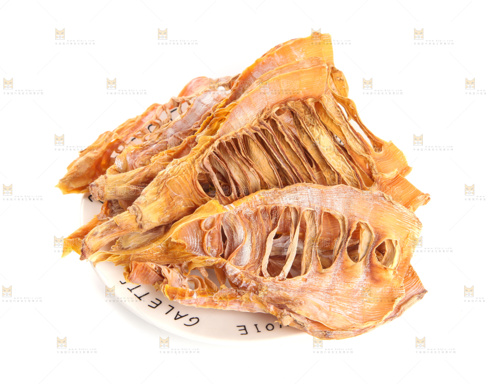 白底上的冬笋片