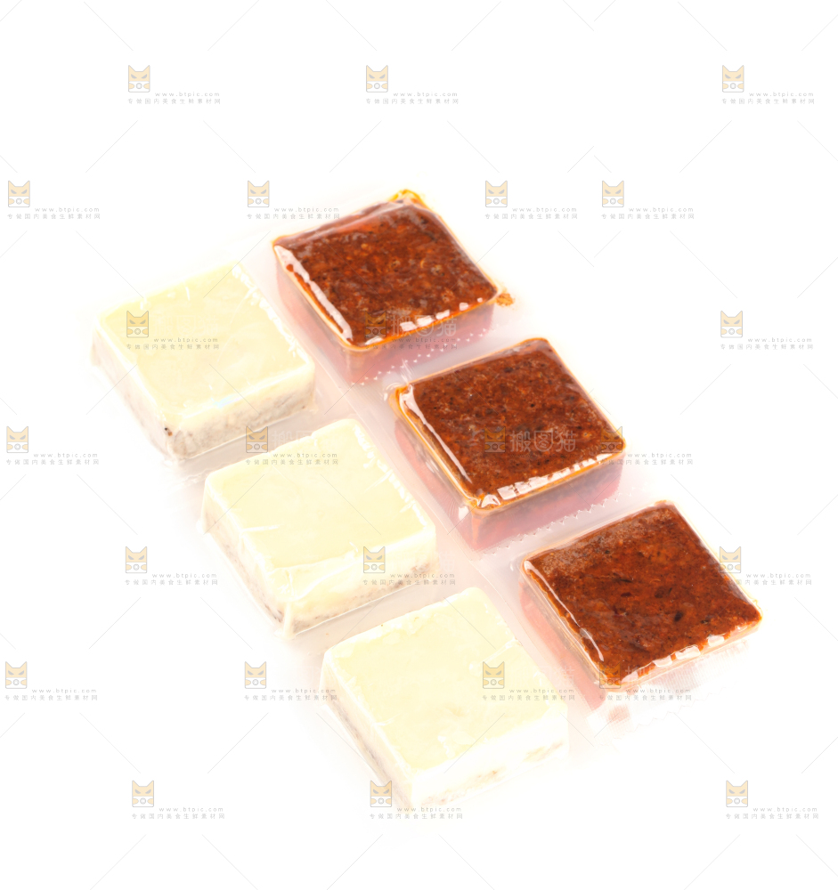 白底上的鸳鸯火锅底料