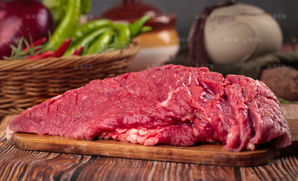 木底上的贵州土黄牛肉