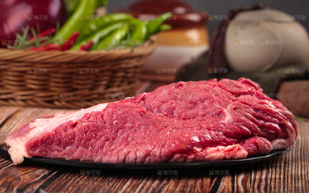 木底上的贵州土黄牛肉