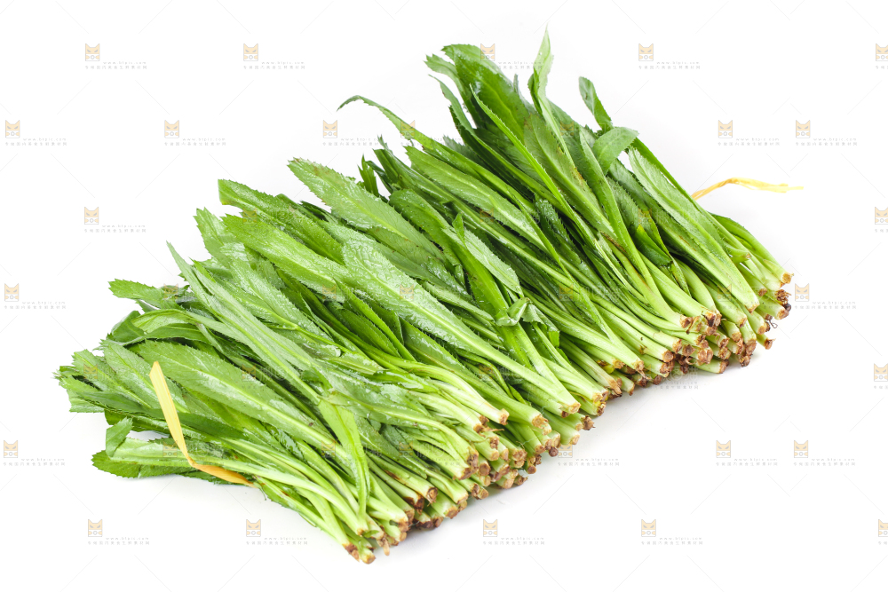 白底上的云南大香菜