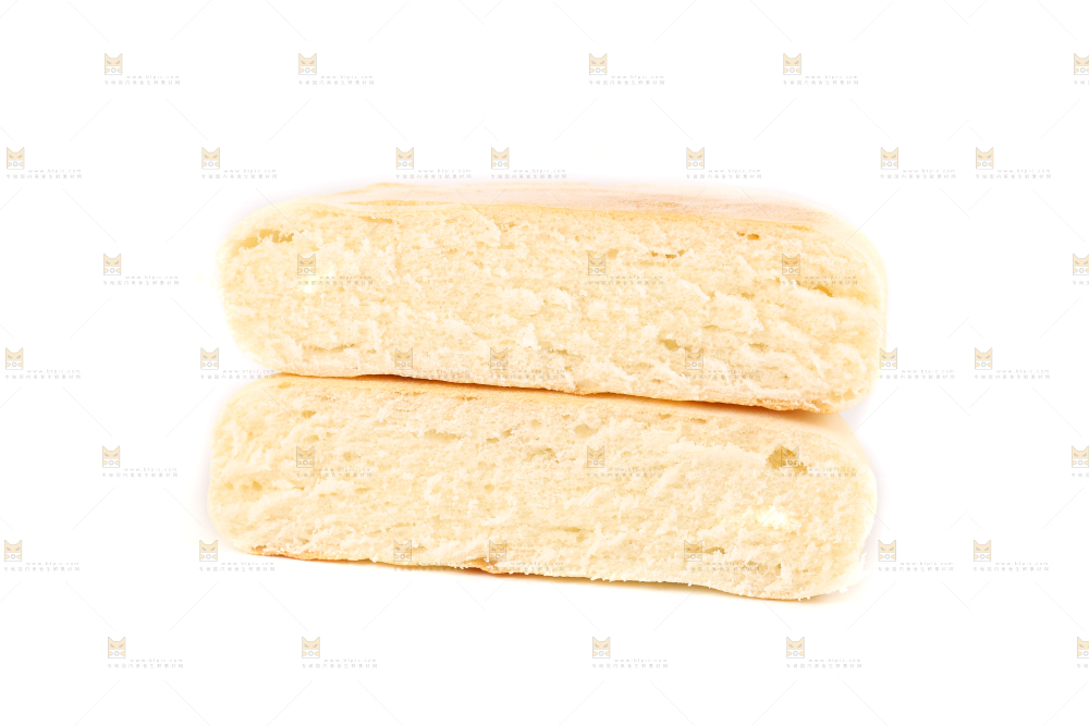 白底上放着蛋奶饼