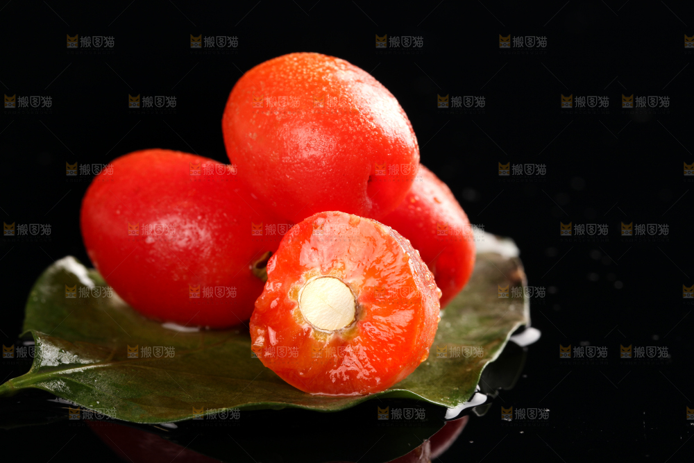 树叶上的羊奶果