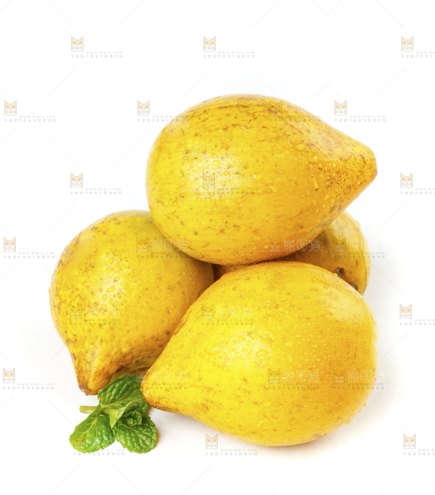 白底上的云南蛋黄果