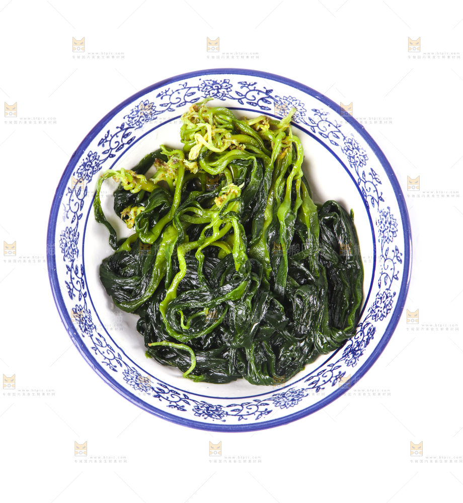 碗里装着闽峡海带苗