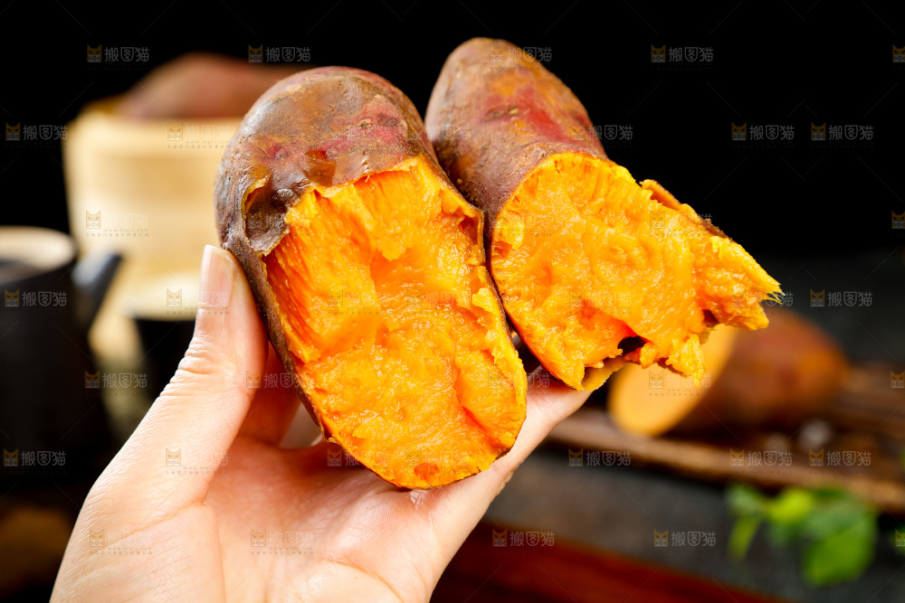 木板上的福建六鳌蜜薯