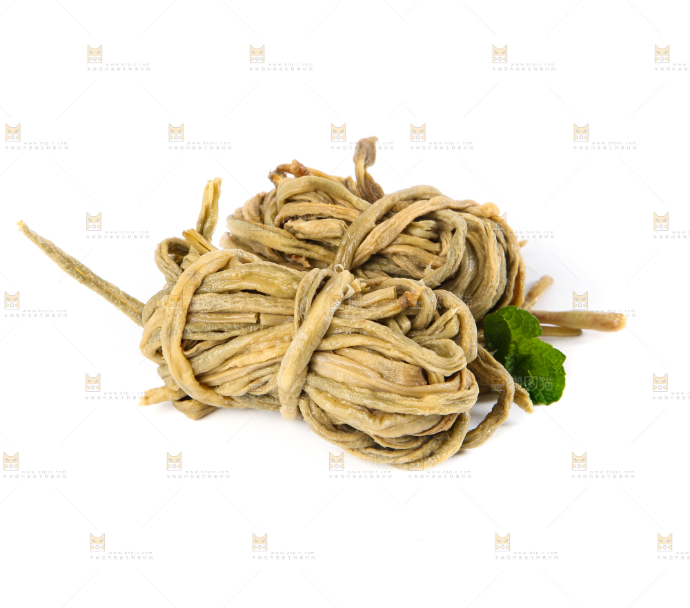 白底上的徽州干豆角