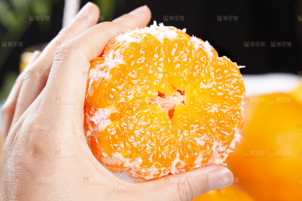 手里拿着四川春见耙耙柑