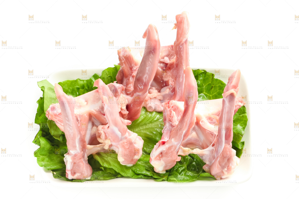 白底上的鸭锁骨