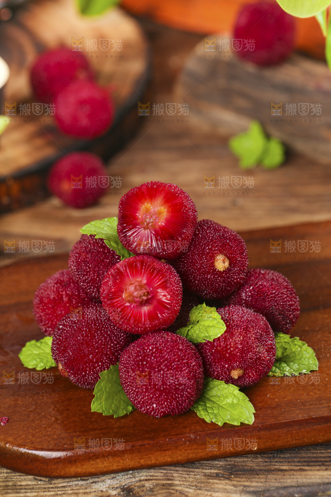 木板上的高山大杨梅