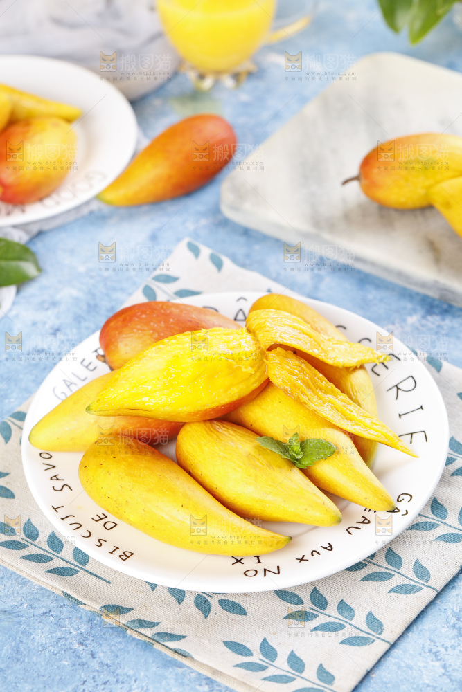 蓝底上的海南辣椒芒