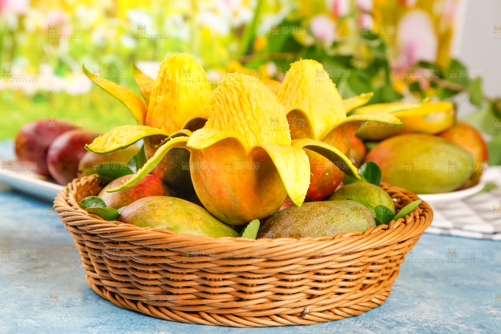 篮子里的吉禄芒果