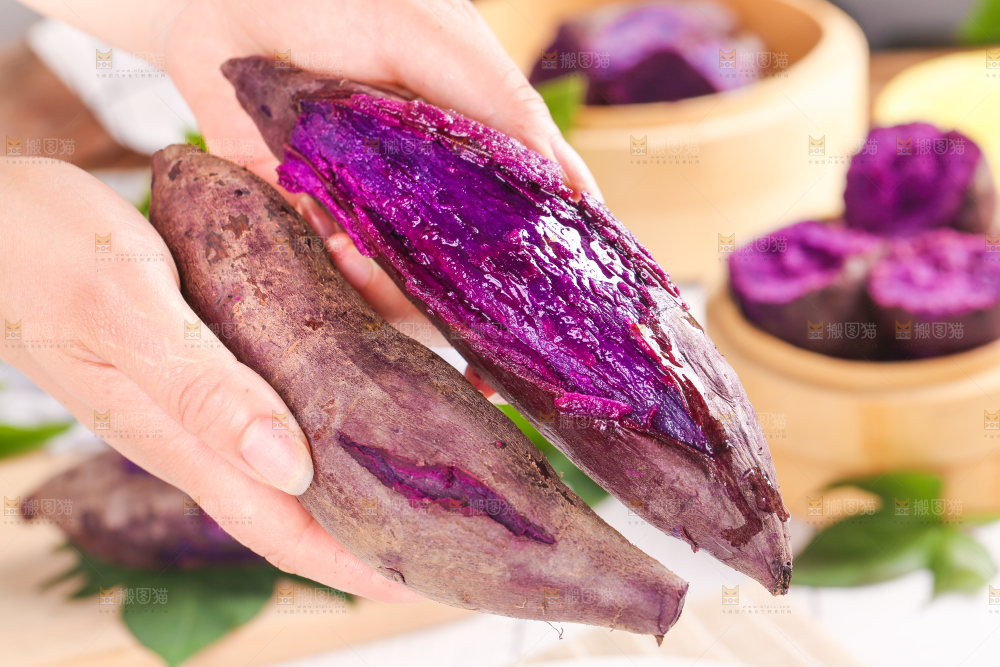 浅底上的板栗紫薯