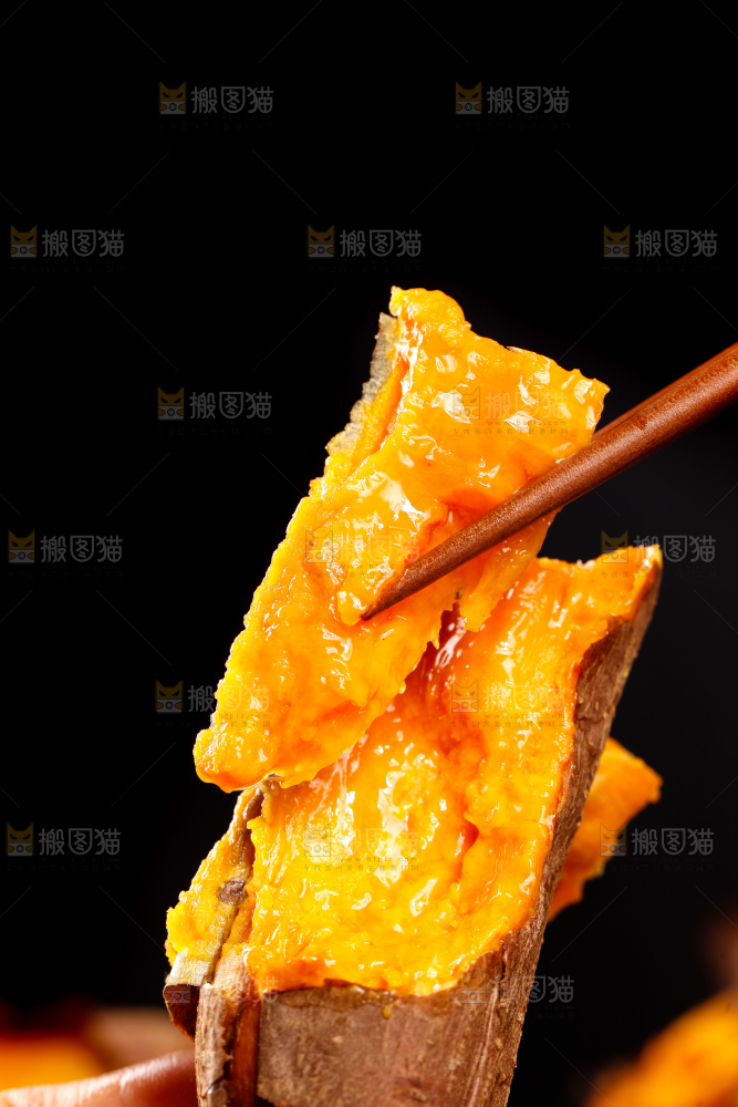 黑底上的山东烟薯
