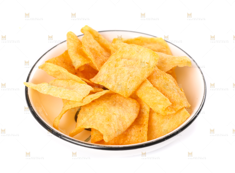 盘子里装着香酥脆片