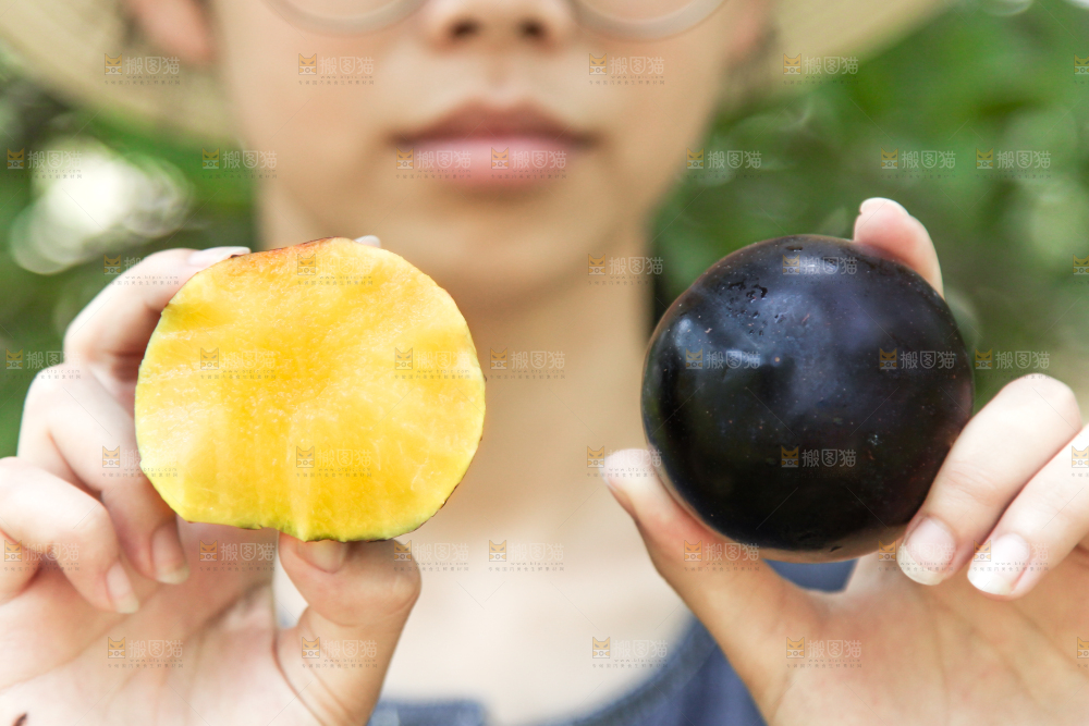 手里拿着黄肉黑布李
