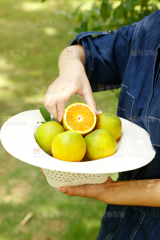 帽子里装着夏橙