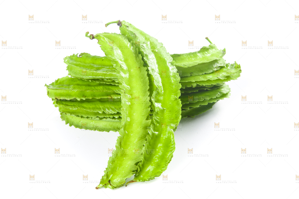 白底上摆放着四棱豆