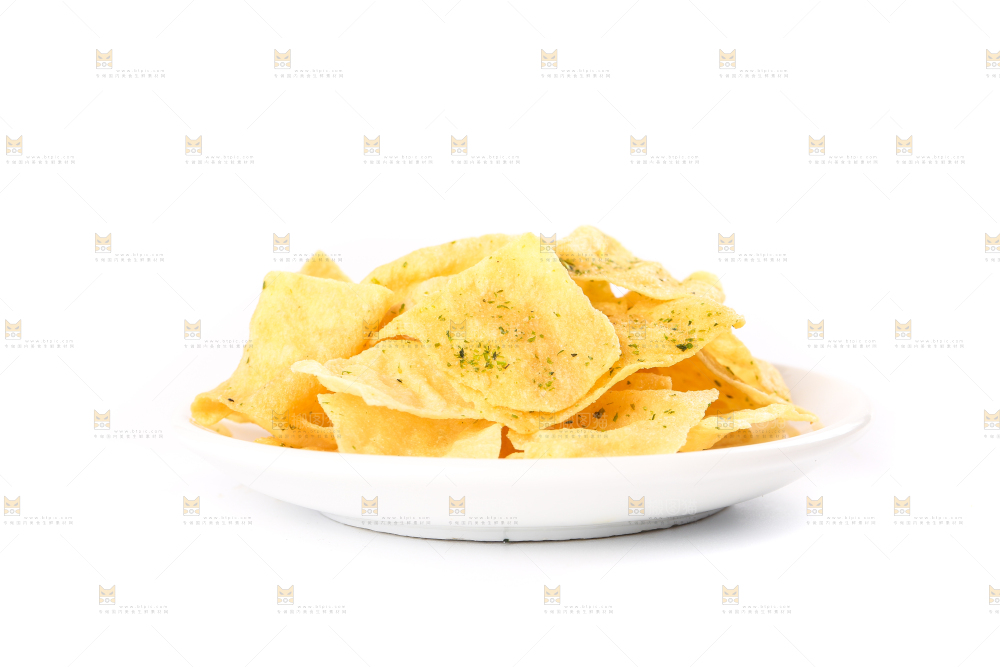 盘子里装着香酥脆片