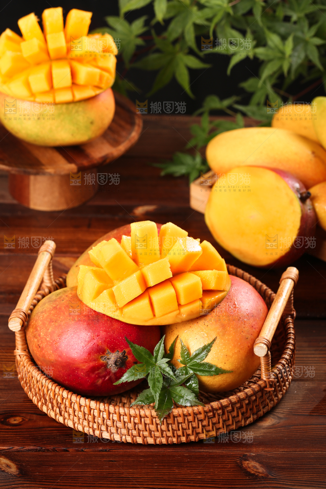 篮子装着台湾爱文芒