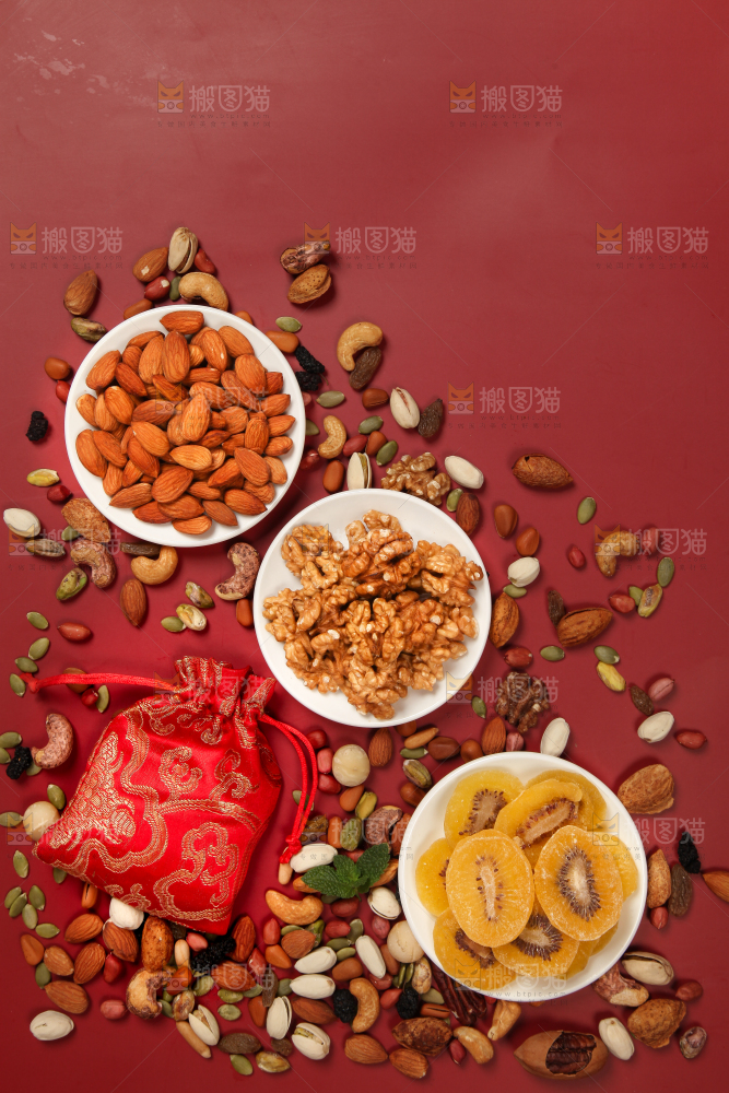 坚果背景素材