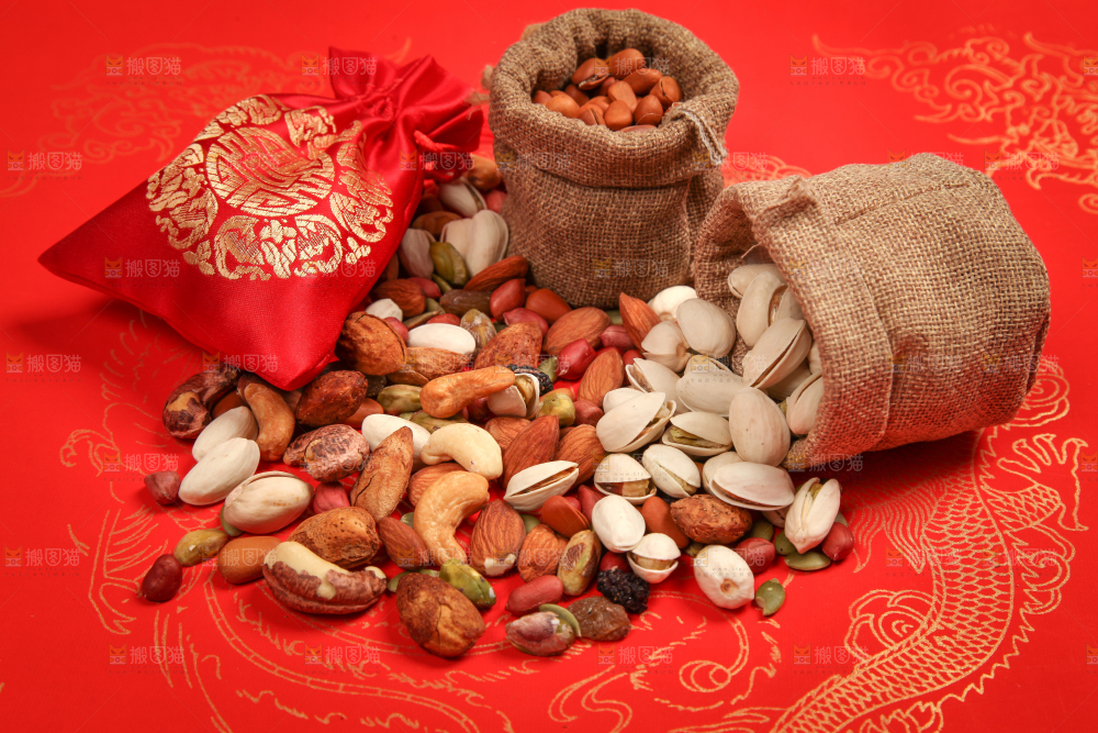 坚果背景素材