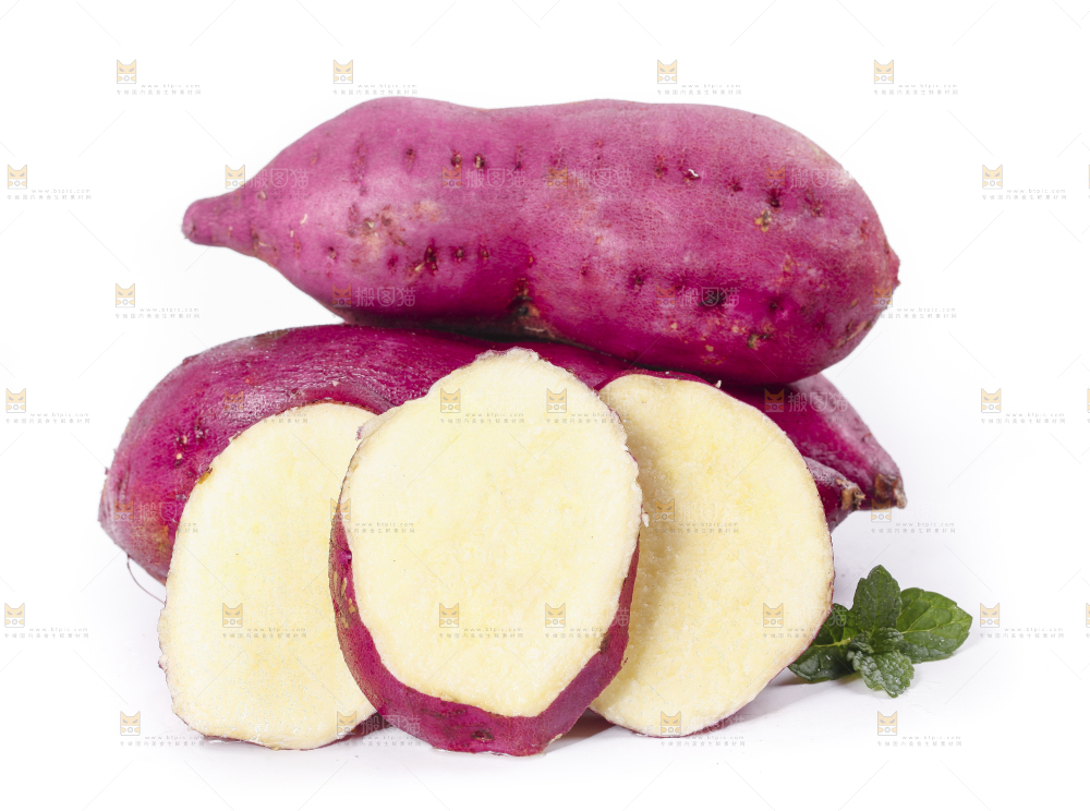 白底上摆放着海南桥头地瓜